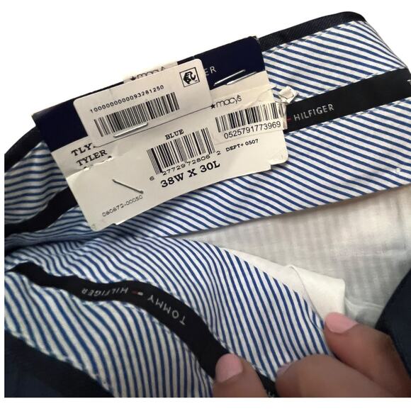 Tommy Hilfiger Tyler Men's Dress Pants – Size 38x30 – Modern Fit Navy - Picture 6 of 8